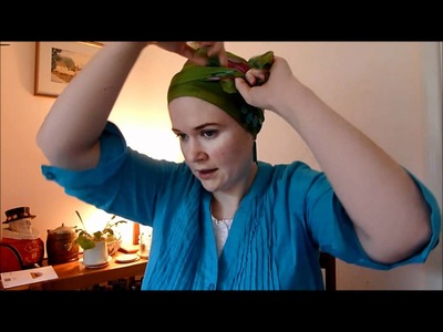 Wigs and Head Covers Tying a Rectangular Scarf.wmv