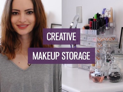 Creative makeup storage ideas for small collections | CharliMarieTV