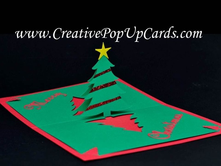 Easy Christmas Tree Pop Up Card