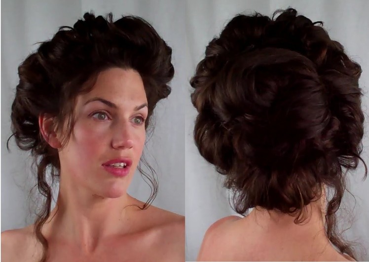 How to  GIBSON girl Hair  EDWARDIAN. VICTORIAN vintage RETRO Hairstyle tutorial - Vintagious
