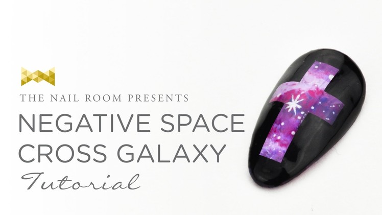 Negative Space Cross Galaxy - (www.NEIRU.me) Japanese Gel Nail Art Tutorial [HD]