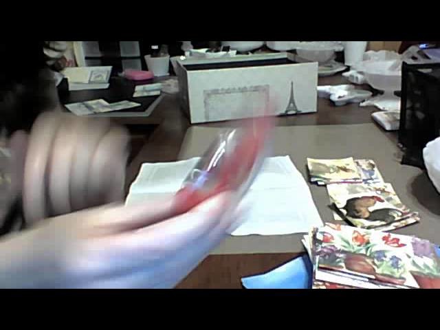 Paper Napkin Tutorial using Modge Podge and how I store my napkins
