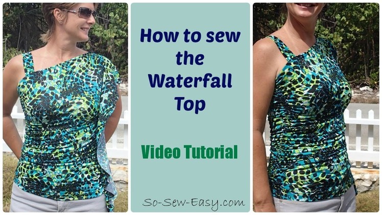 Sew a one shoulder flouncy top, free pattern