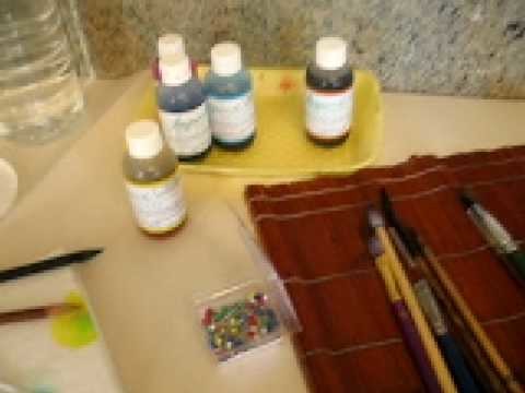 Silk painting - use less, and be more colourful