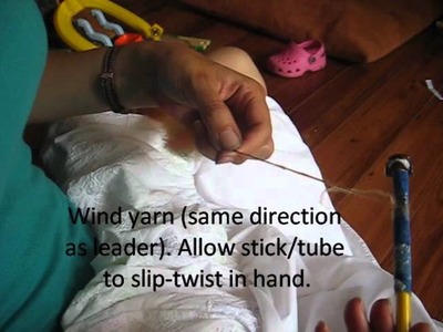 Spinning Fibre with a Stick