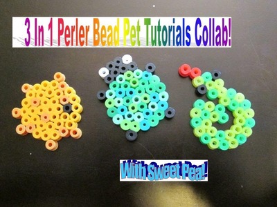 3 In 1 Perler Bead Pet Tutorials Collab!!!!! ♫ With Sweet Pea