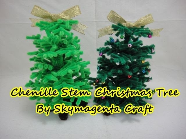CHRISTMAS Craft - Chenille stem. pipe cleaners Christmas Tree