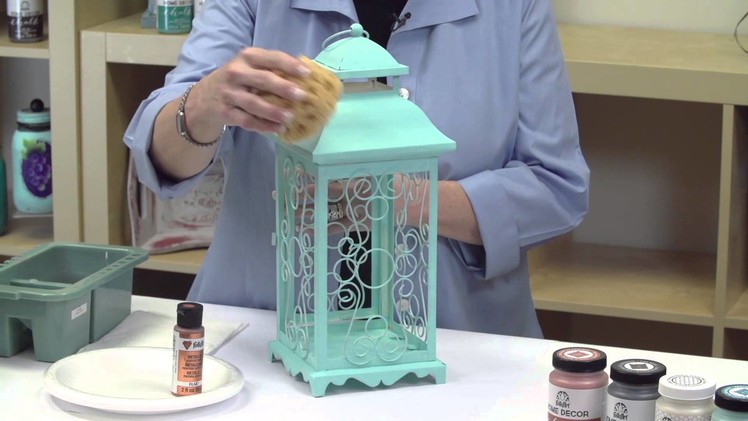 FolkArt Home Decor: How to Create A Faux Patina Finish With Donna Dewberry