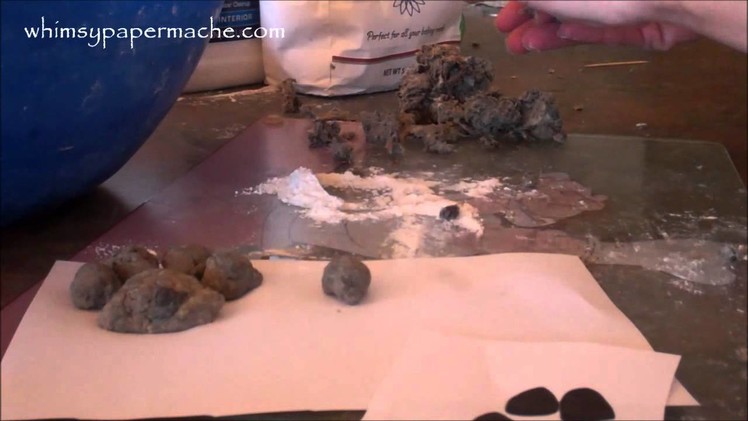 How 2 Make Paper Pulp Dog Paws
