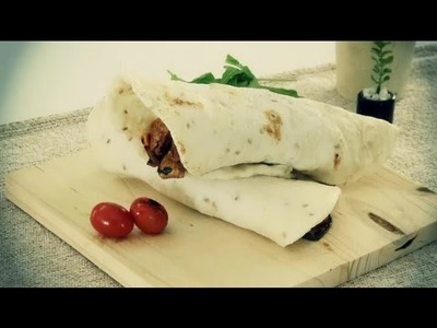 How to Make a Chicken Wrap with Lavash Bread : Lunch on the Go