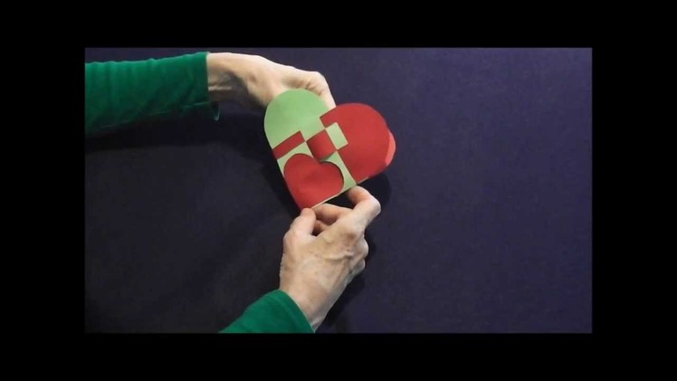 How to make heart shaped paper baskets.