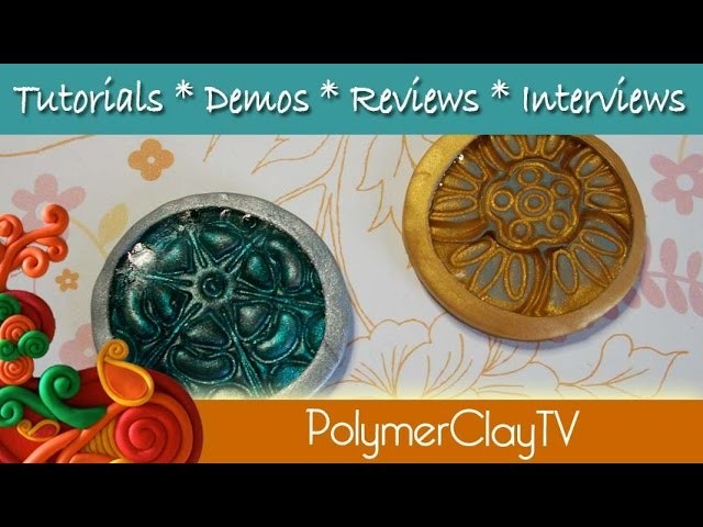 How to make your own polymer clay bezels with textured bottoms