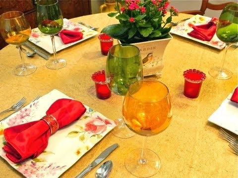 Lady's Lunch Table Setting & Craft Ideas