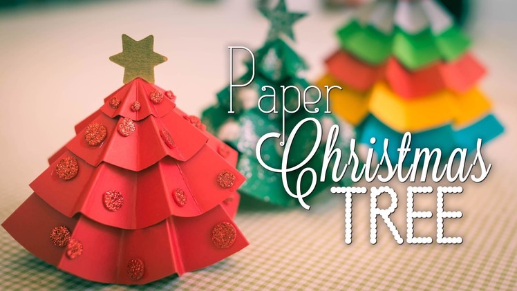 Paper Christmas Tree Centrepieces