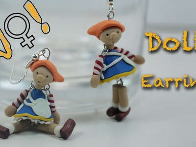 Polymer clay earring tutorial - How to make a miniature dolls