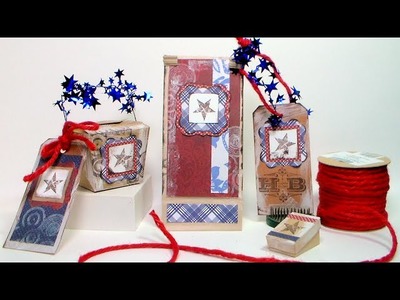 Americana Party Decor & Favors with Kraft Paper