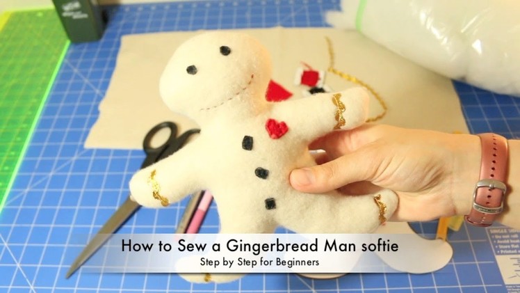 How to Make a Gingerbread Man Softie
