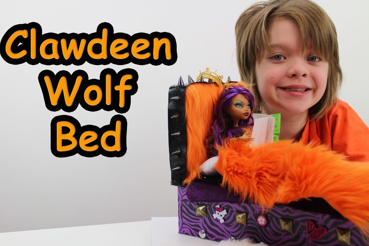 How to make a Monster High Clawdeen Wolf bed tutorial - Day 584 | ActOutGames