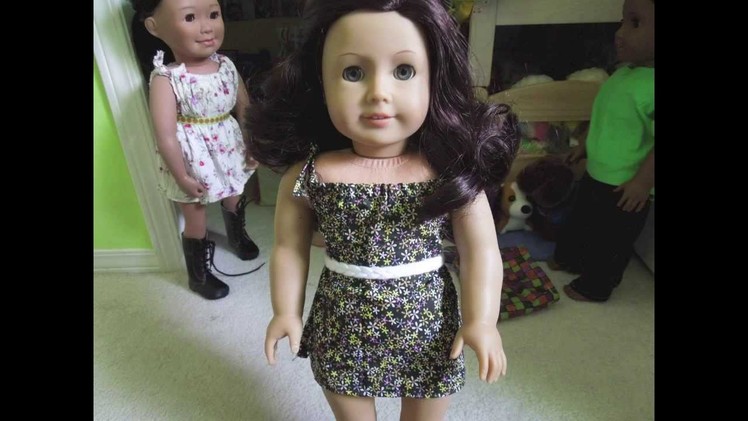 How to make an american girl doll dress