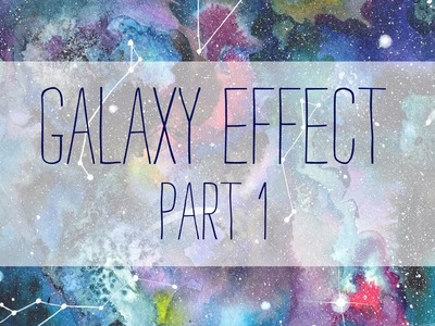 How to paint a galaxy - WATERCOLOR  - part 1