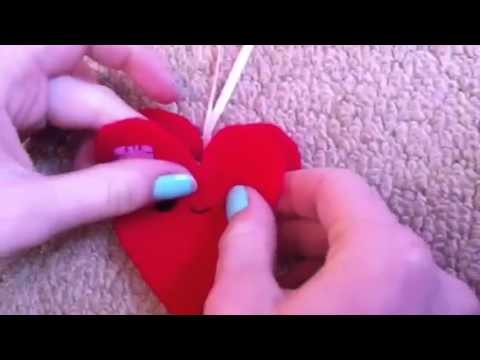 How to sew a cute heart plush