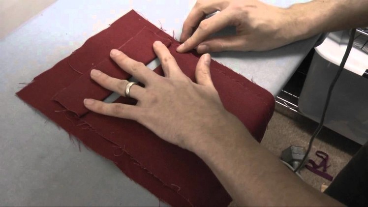 How to sew a welt pocket