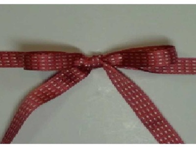 How to tie a bow and knot