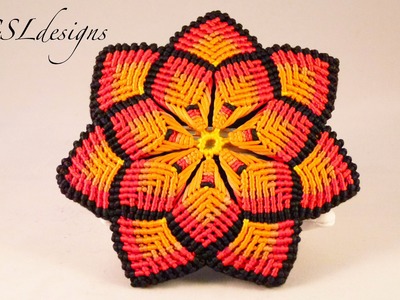 Macrame mandala flower