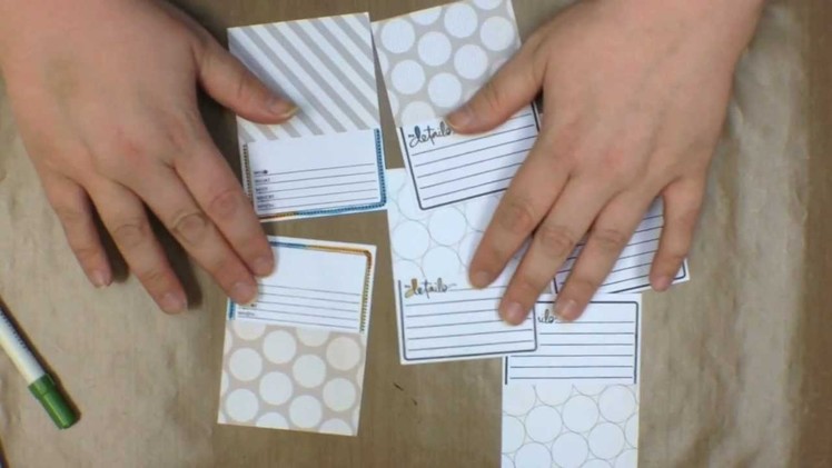 Making Your Own Journaling Cards by Teri Anderson - Technique Tuesday