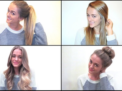 My 4 Quick & Easy Hairstyles