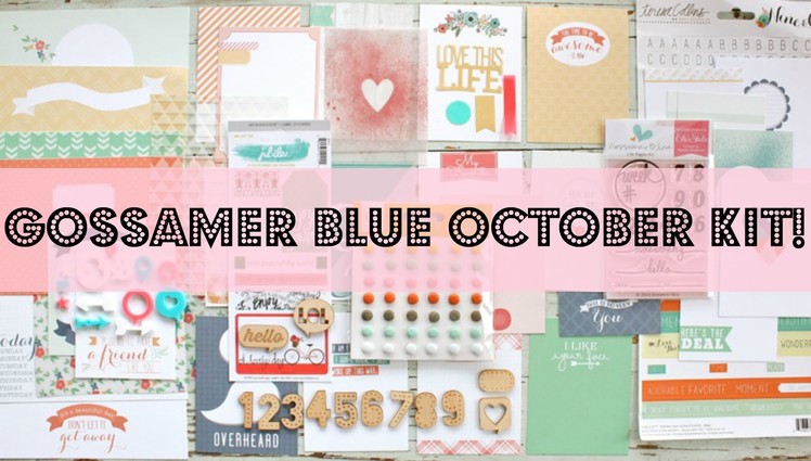 October Gossamer Blue Kit! | Project Life
