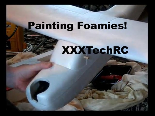 Painting Foamies! Experiments with paint and tape on our foam RC airplanes