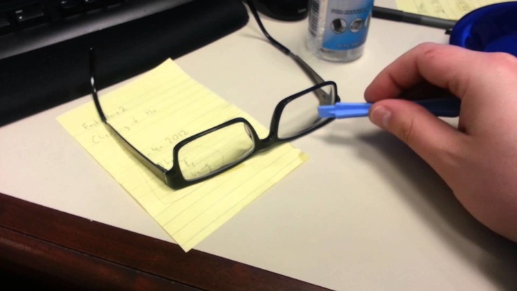 Remove anti reflective coating from glasses!