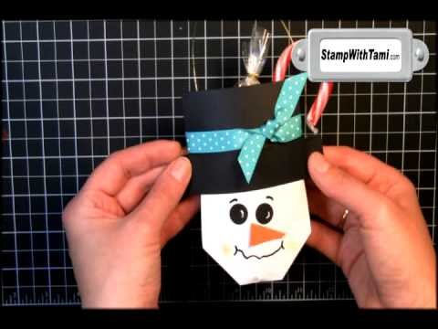 Snowman Soup Gift Pouch featuring Stampin Up products