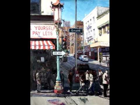 Street scene oil painting lesson