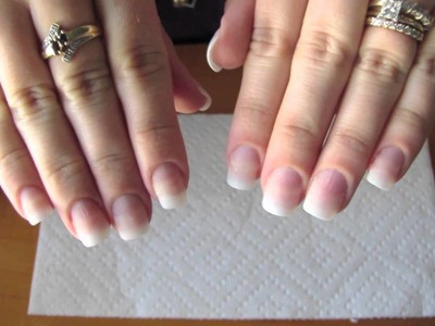 Adding length to your natural nail using tip extensions and gel polish