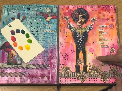 Art Journaling 1 - Right from a Blank Page