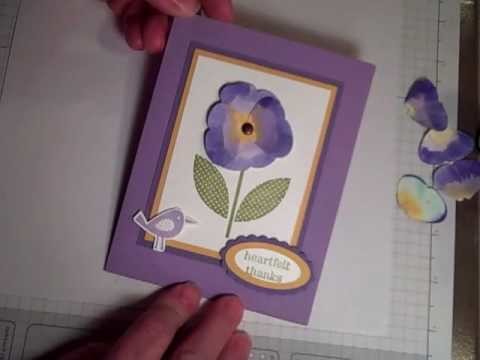 Butterfly Punch Pansy by Stampin with Z-Grandma Karen