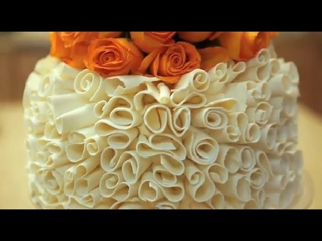 Cake Decorating Tips - White Chocolate Curls