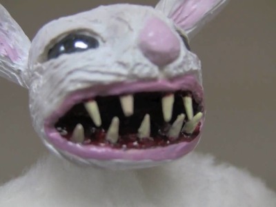 "Clyde The Angry Bunny" - OOAK Art Doll Sculpted by Amy DeCaro