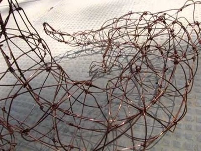 Copper wire dragon sculpture in progress - part 1, initial wireframe