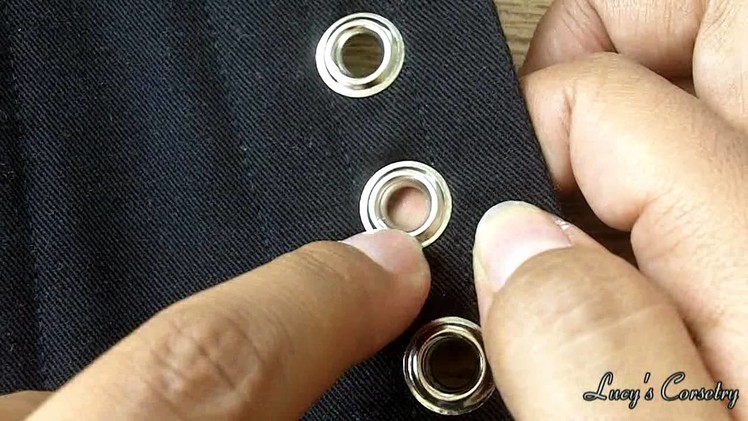 CORSET REPAIR: SMOOTHING SPLIT GROMMETS | Lucy's Corsetry