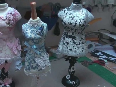 Decorating Dress Forms (card-making-magic.com)
