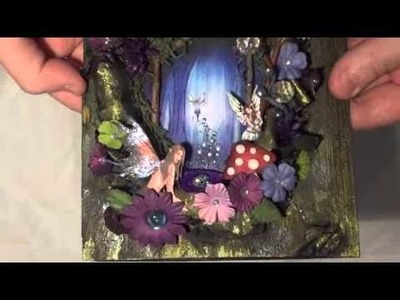 Fairy book cover using Creaboetiek book page cover tutorial