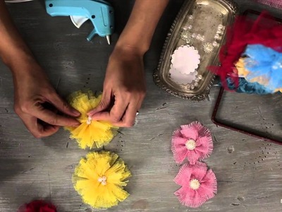 Flower Making with Trims and Embellishments