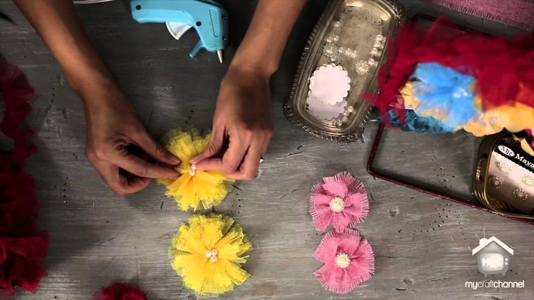 Flower Making with Trims and Embellishments