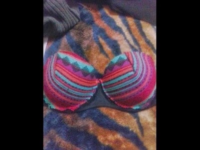 How To Cover Bra Cups With Fabric For D.I.Y Bustie