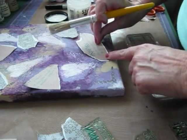 How to create a mixed media canvas part 2