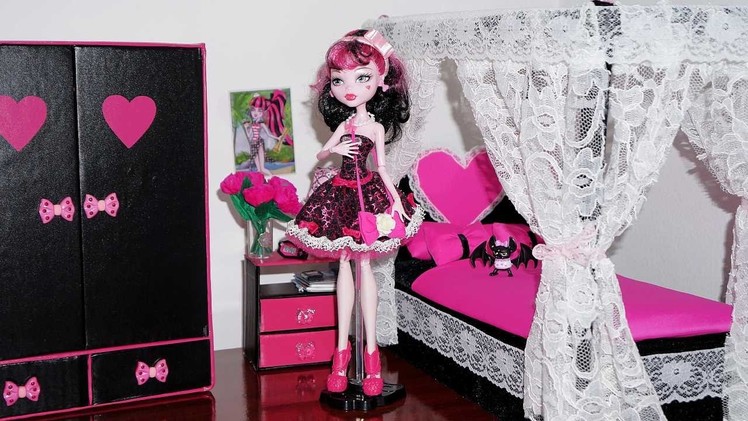 How to make a bed for Monster High Draculaura & Cleo de Nile (or Barbie) doll