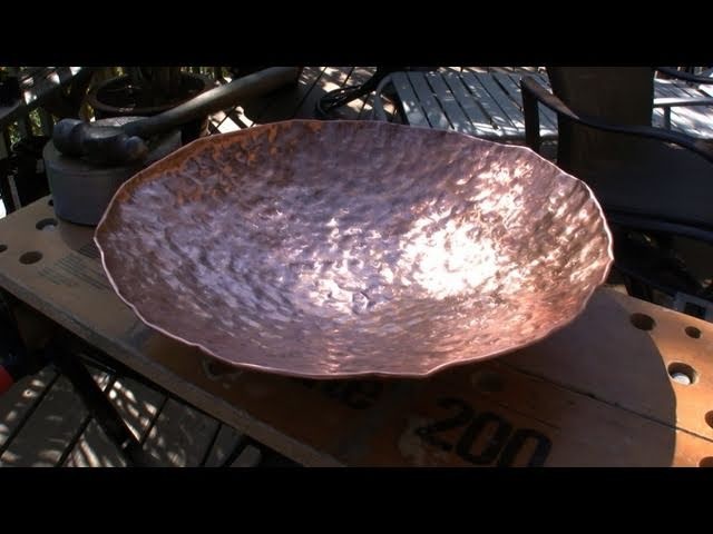 How to Make a Copper Bowl, Hammering with Rob